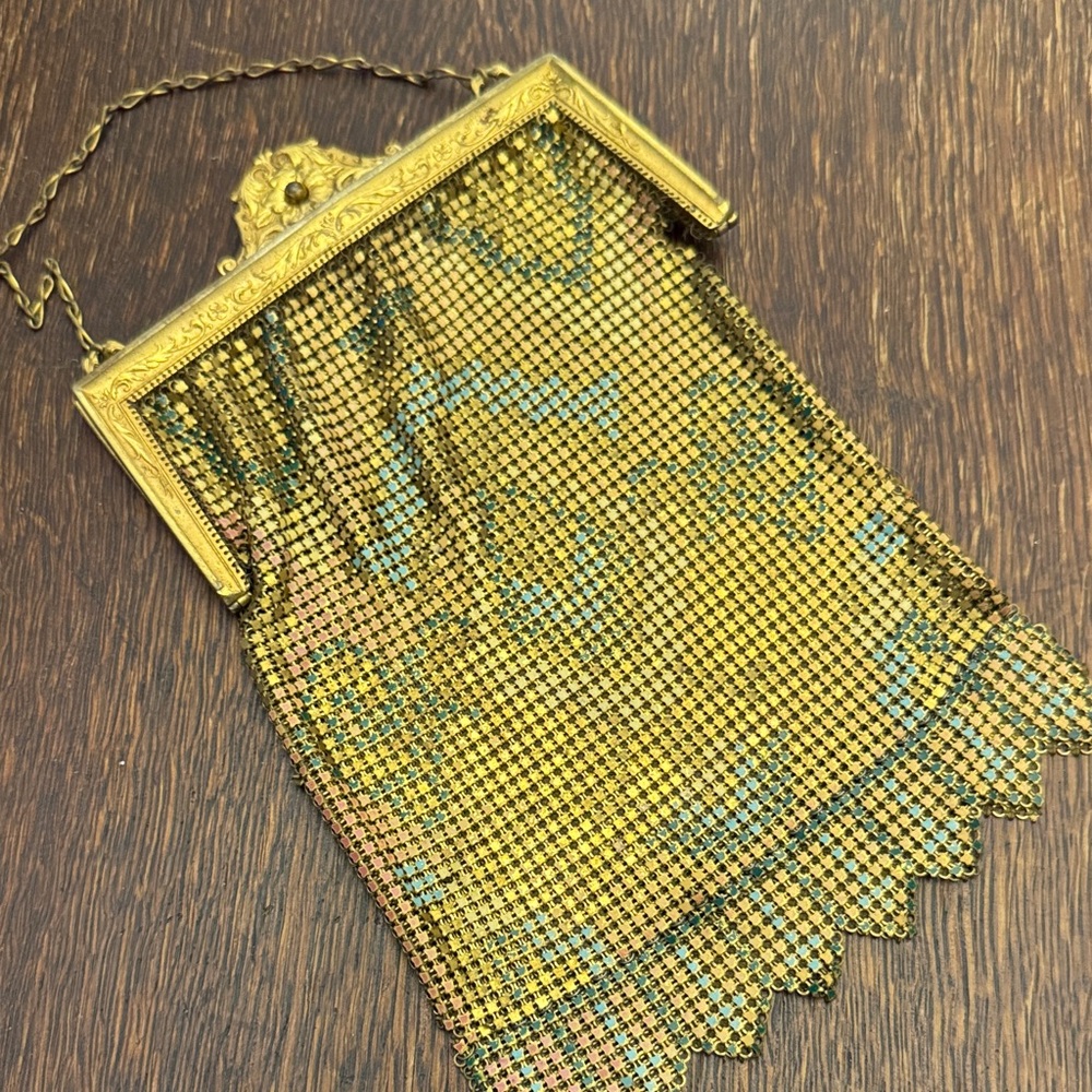 Whiting & Davis Gold vintage Mesh Clutch